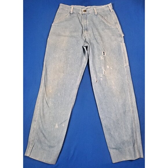 Vintage 90s SMITH'S Denim Jeans Pants Men's Size 32 Made in America Carpenter - Picture 1 of 16